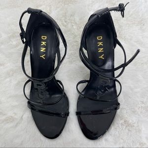 DKNY Black Strappy Heel